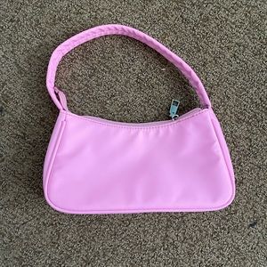 Bright pink mini shoulder bag